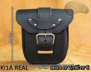 Kožená boční kapsička Ki1 REAL