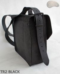 Kožená taška přes rameno TR2 BLACK