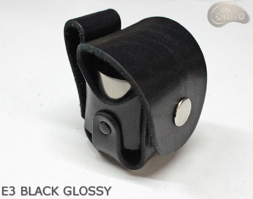 Housse d'holster E3 BLACK GLOSSY pour le tambour du revolver Remington calibre 44 COLT1860