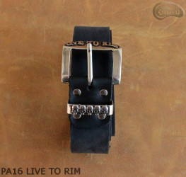 PA16 LIVE TO RIM Leather trouser belt