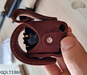 E3 HNĚDÝ6 obal pouzdra na buben revolveru Remington ráže 44