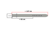Kožený pásek na kalhoty/sukně PA51 s 11mm ozdobnými nýty