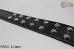 Kožený pásek na kalhoty/sukně PA51 s 11mm ozdobnými nýty