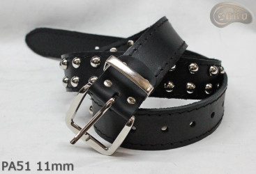 PA51 leather strap with 11 mm decorative rivets