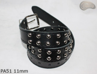 PA51 leather strap with 11 mm decorative rivets