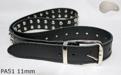 PA51 leather strap with 11 mm decorative rivets