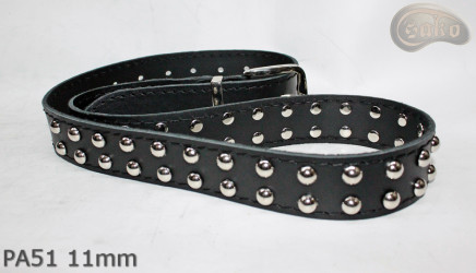 PA51 leather strap with 11 mm decorative rivets