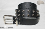 Kožený pásek na kalhoty/sukně PA51 s 11mm ozdobnými nýty