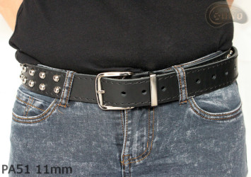 PA51 leather strap with 11 mm decorative rivets