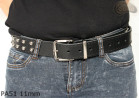 PA51 leather strap with 11 mm decorative rivets