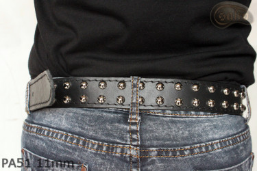 PA51 leather strap with 11 mm decorative rivets