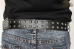 PA51 leather strap with 11 mm decorative rivets