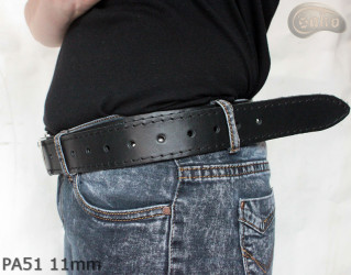 PA51 leather strap with 11 mm decorative rivets