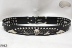 Motorcycle leather trouser belt PM2, length ~ 110,5 cm