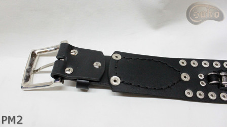 Motorcycle leather trouser belt PM2, length ~ 110,5 cm