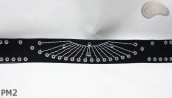 Motorcycle leather trouser belt PM2, length ~ 110,5 cm