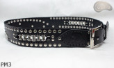 Motorcycle leather trouser belt PM3, length ~ 115 cm