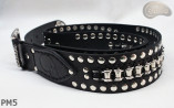 Motorcycle leather trouser belt PM5, length 126 cm