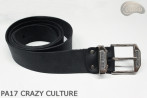 PA17 CRAZY CULTURE Bőr nadrágszíj