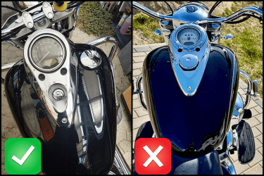 Tankový pás pro  Kawasaki VN 2000 *pravé smrk*