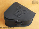 LEATHER SADDLEBAG S63 PUNISHER H-D SOFTAIL