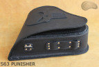 LEATHER SADDLEBAG S63 PUNISHER H-D SOFTAIL