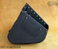 LEATHER SADDLEBAG S63 PUNISHER H-D SOFTAIL