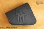 LEATHER SADDLEBAG S571 PUNISHER H-D Sportster