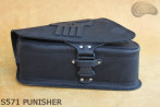 LEATHER SADDLEBAG S571 PUNISHER H-D Sportster