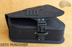 LEATHER SADDLEBAG S571 PUNISHER H-D Sportster