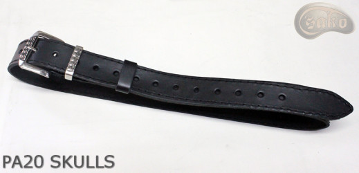 PA20 SKULLS leather belt