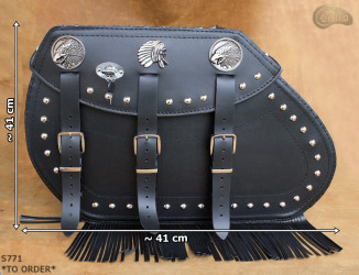 Leather motorcycle saddlebags S771 *MADE TO ORDER*
