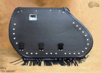 Leather motorcycle saddlebags S771 *MADE TO ORDER*