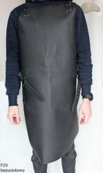 Bőr védőkötény F20 Érintésmentes hentes/hegesztő/szakács/barbecue/lakatos