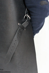 Tablier de protection en cuir F20 sans pression boucher/soudure/chef/barbecue/serrurier
