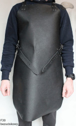 Kožená ochranná zástěra F30 bezuciskowy řezník/svářeč/kuchař/grilovač/zámečník