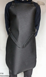 Kožená ochranná zástěra F30 bezuciskowy řezník/svářeč/kuchař/grilovač/zámečník