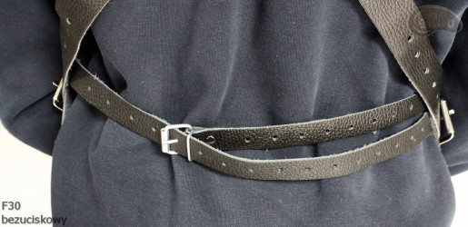 Tablier de protection en cuir F30 sans pression boucher/soudure/chef/barbecue/serrurier