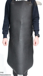 Kožená ochranná zástěra F40 bezuciskowy řezník/svářeč/kuchař/grilovač/zámečník