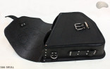 LEATHER SADDLEBAG S66 SKULL H-D SOFTAIL