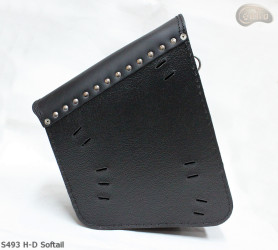LEATHER SADDLEBAG S493 SKULL H-D SOFTAIL