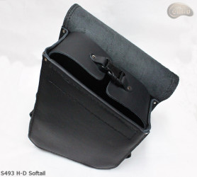 LEATHER SADDLEBAG S493 SKULL H-D SOFTAIL