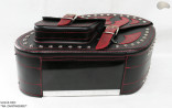 LEATHER SADDLEBAGS S261 RED *TO ORDER*