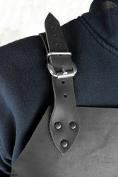 Bőr védő kötény/hentes kötény/hegesztő kötény/főző kötény/barbecue kötény/lakatos kötény F4 SKULL