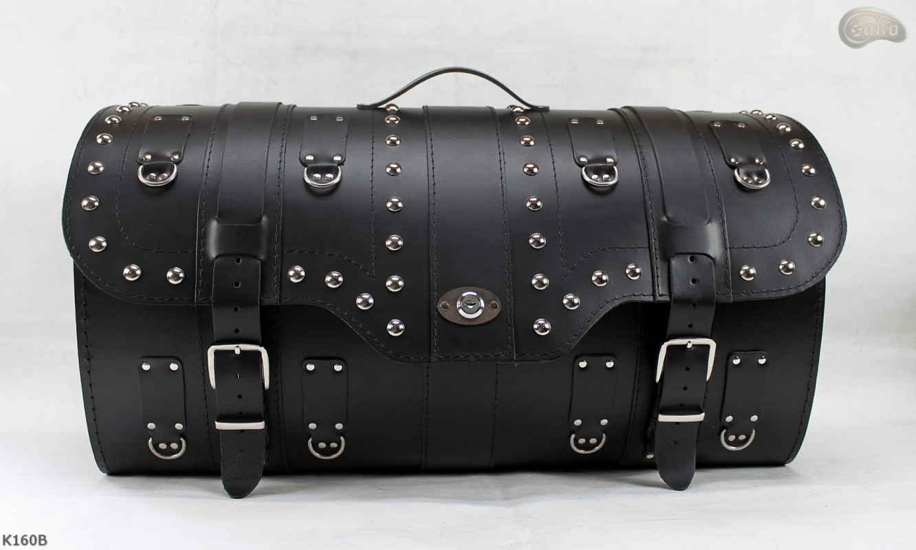 Motocyklový kufr K160 se zámkem a držáky na nápoje