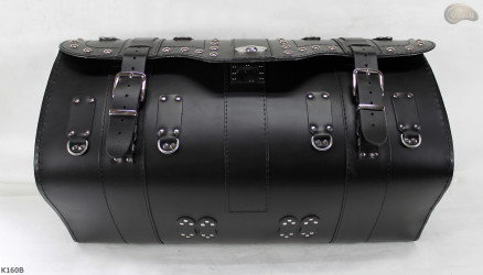 K160 motorcycle roll bag with lock and drink holders
