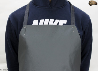 Leather protective apron F1 GREY/butcher/welding/chef/barbecue/locksmith