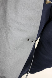 Leather protective apron F1 GREY/butcher/welding/chef/barbecue/locksmith