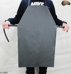 Leather protective apron F1 GREY/butcher/welding/chef/barbecue/locksmith