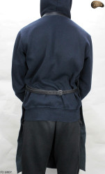 Leather protective apron F3 GREY/butcher/welding/chef/barbecue/locksmith